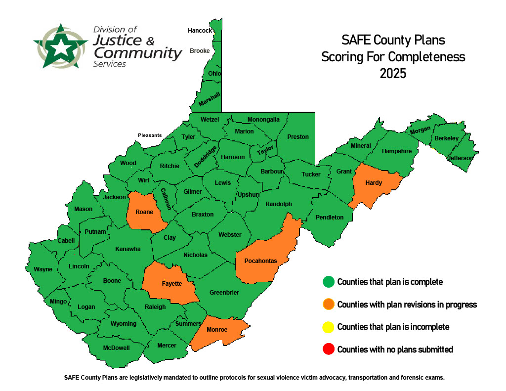 SAFE County Plans 2025 Map